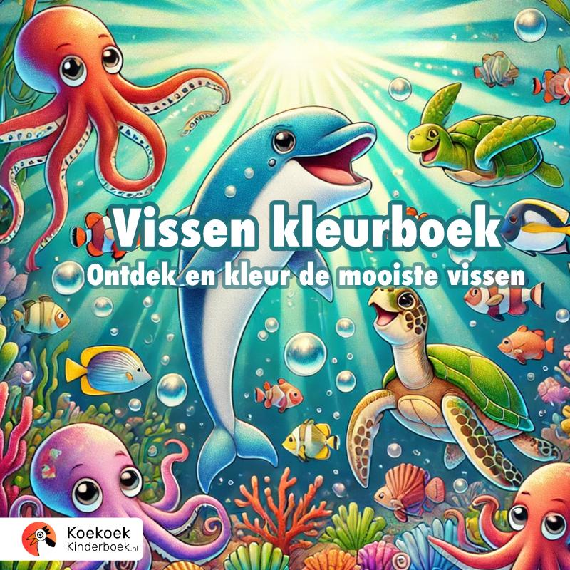 Vissen kleurboek voor kinderen - Ontdek en kleur de mooiste vissen