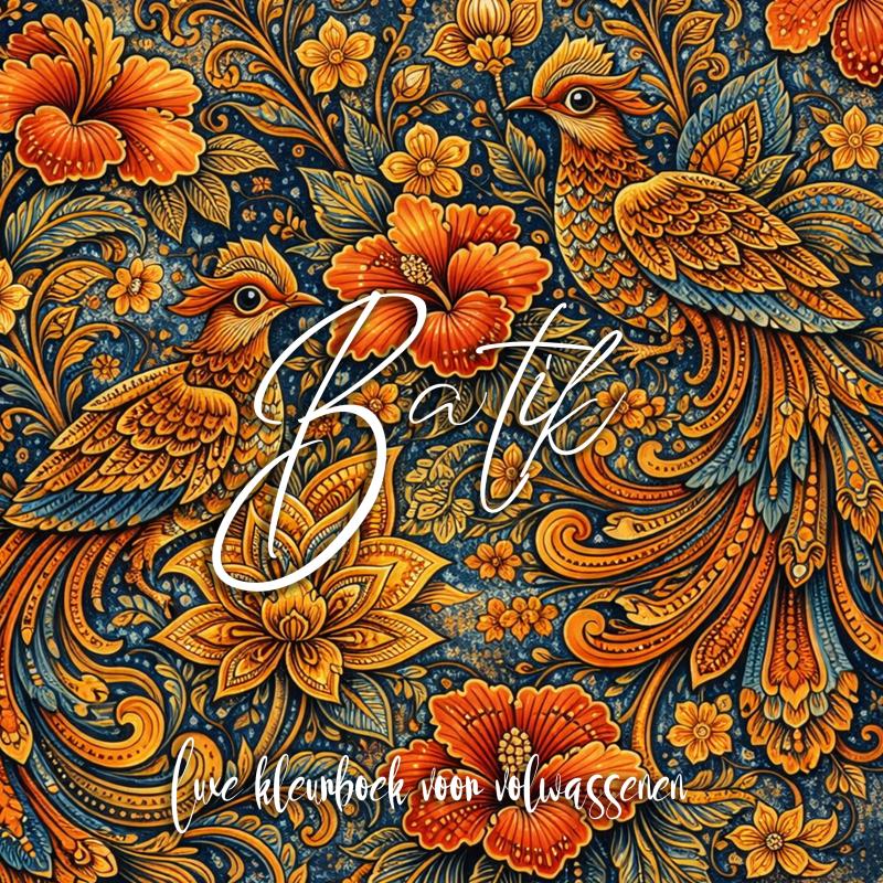 Luxe batik kleurboek voor volwassenen - Een elegante kleurreis door 50 Maleisische en Indonesische batik motieven