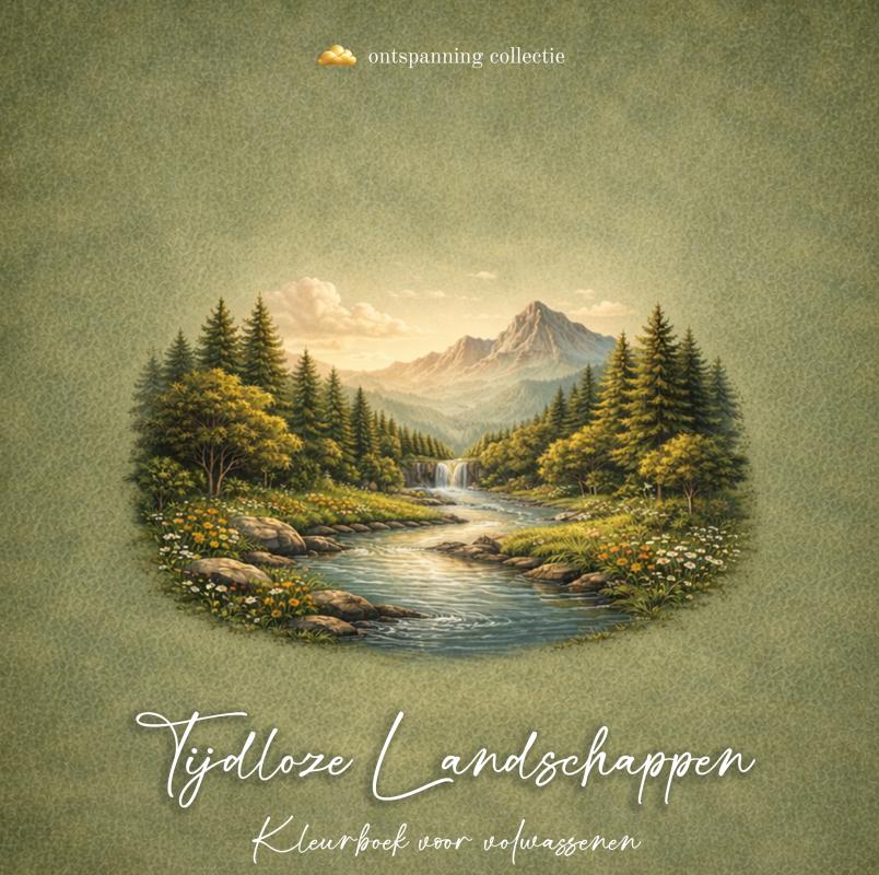 Tijdloze Landschappen kleurboek - Landschappen kleurboek voor volwassenen • Ontspanning collectie • Kleurmoment