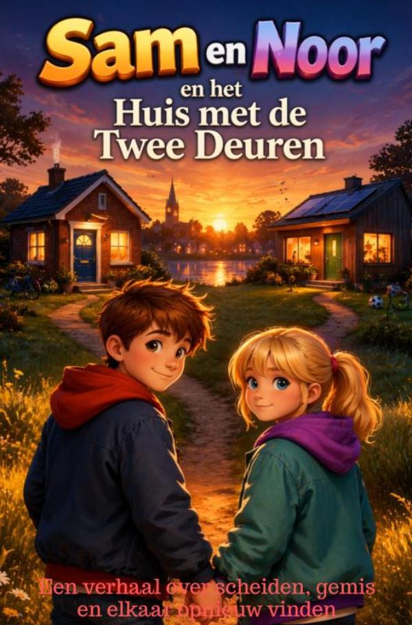 Sam en Noor en het Huis met de Twee Deuren - Een verhaal over scheiden, gemis en elkaar opnieuw vinden