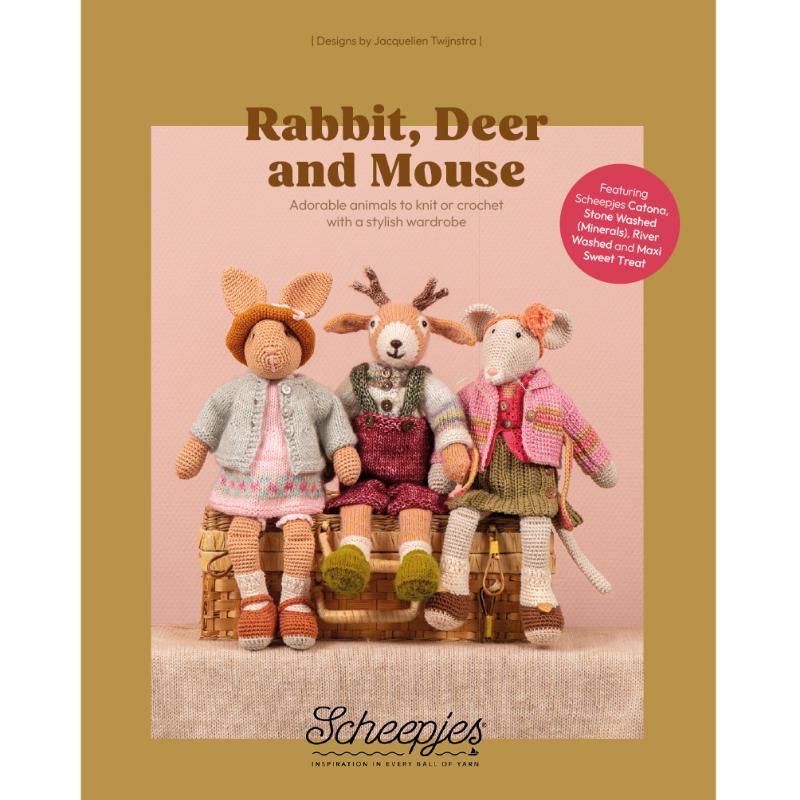 Rabbit, Deer and Mouse - Adorable animals to knit or crochet with a stylish wardrobe