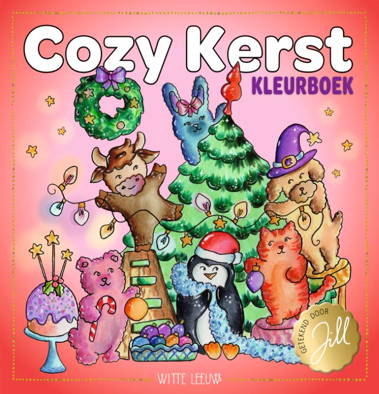 Cozy Kerst Kleurboek - Met handgetekende illustraties van Jill