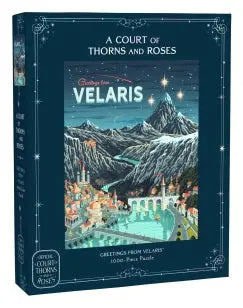 A Court of Thorns and Roses Official Greetings from Velaris 1000-Piece Puzzle - From the ACOTAR Collection