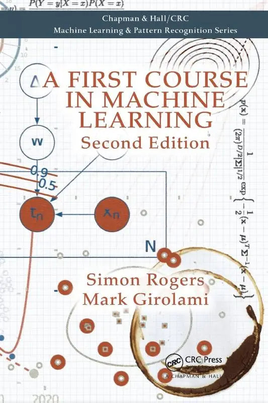 A first course in machine learning the new edition textbook with white cover featuring mathematical diagrams and equations