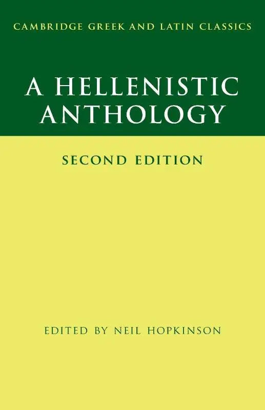 Academisch boek a hellenistic anthology tweede editie met groen en geel omslag bewerkt door neil hopkinson