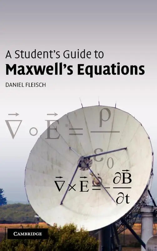 Een witte satellietschotel met zwarte wiskundige vergelijkingen geschikt voor undergraduate en graduate cursussen