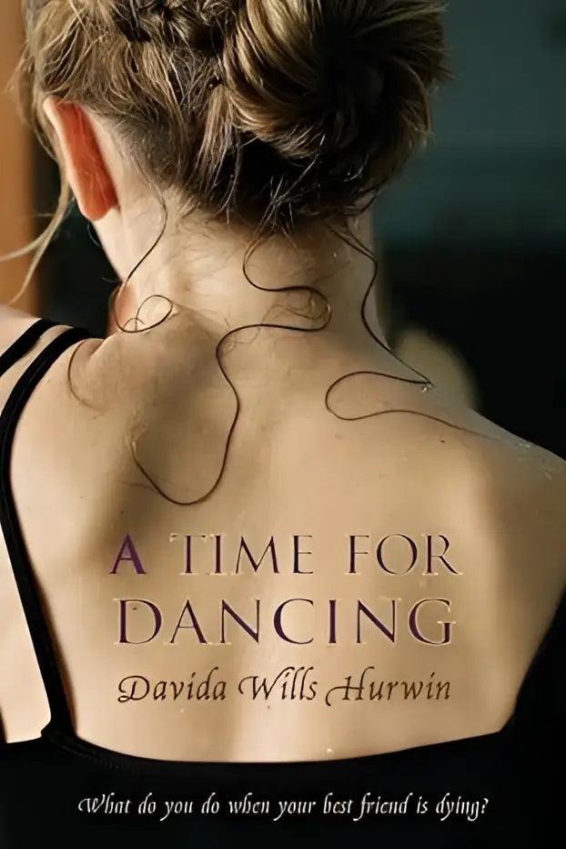 Boekomslag van a time for dancing door davida wills hurwin met donkere achtergrond en elegante gouden letters