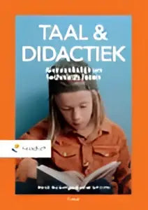 De boekcover van aanvankelijk en technisch lezen heeft een feloranje achtergrond met de titel taal & didactiek in zwart