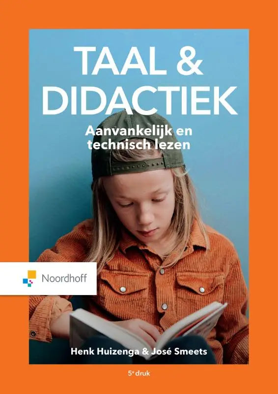 Orange corduroy overhemd met knoopsluiting en groene pet achterstevoren bij aanvankelijk en technisch lezen van henk huizenga en josé smeets