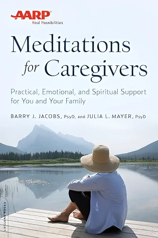 Een serene paperbackboek meditations for caregivers van barry j voor praktische en emotionele ondersteuning