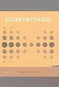 Minimalistisch logo accumethods in hoofdletters op oranje verloop achtergrond voor accentmethode van koninklijke boom uitgevers