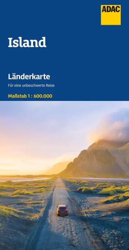ADAC Länderkarte Island 1:600.000 - Straßenkarte und Autokarte