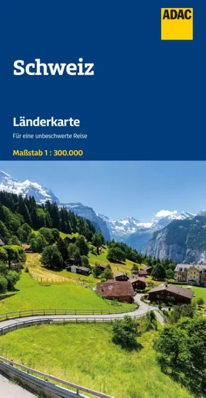 ADAC Länderkarte Schweiz 1:300.000 - Straßenkarte und Autokarte