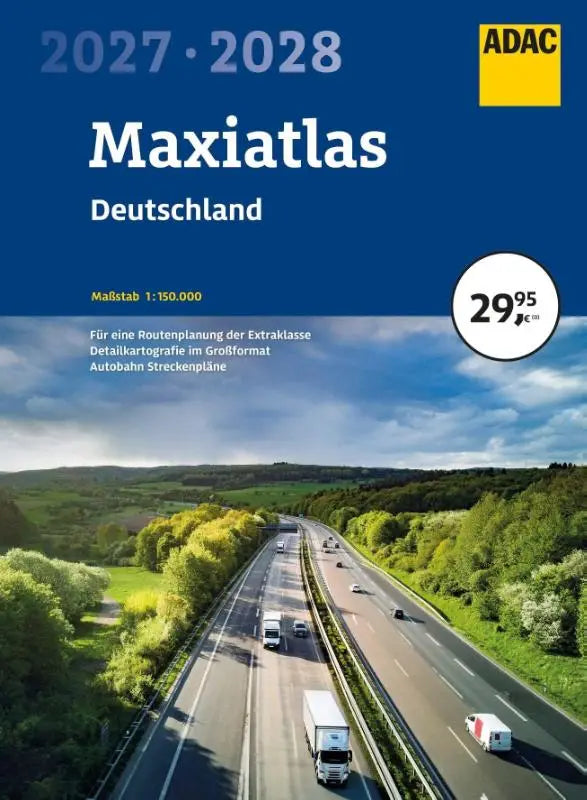 ADAC Maxiatlas 2027/2028 Deutschland 1:150.000 - Straßenatlas und Autoatlas mit Spiralbindung