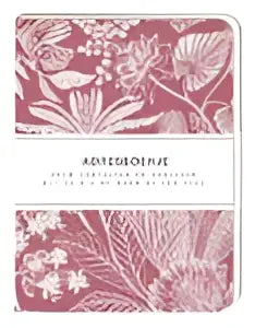 Adresboekje tropical pink met mat roze-wit bloemenpatroon, notitieboek voor adressen en contactgegevens