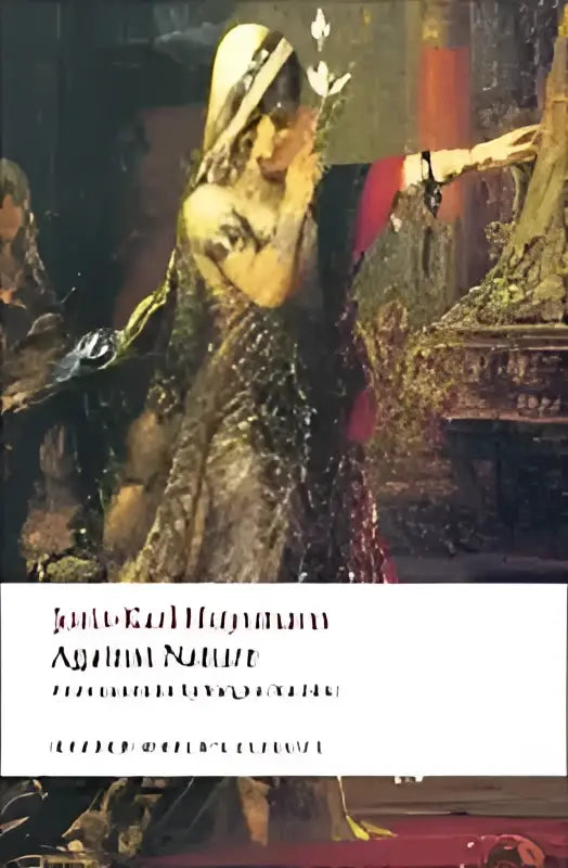 De boekomslag van Against nature toont een gedetailleerde schildering van twee figuren in historische kostuums