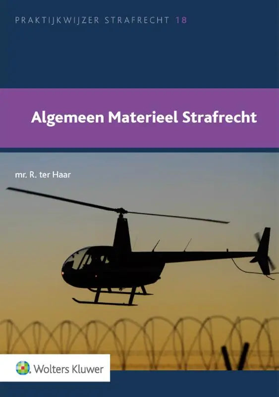 De voorkant van het boek algemeen materieel strafrecht door mr met focus op materieel strafrecht en algemeen gebruik