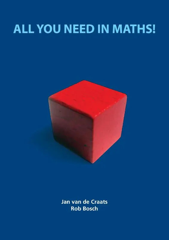 Een levendige rode kubus met gladde, licht glanzende oppervlakken voor hoger onderwijs rob bosch all you need in maths