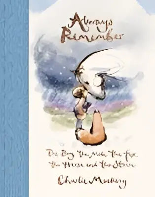 Boek Always remember met zachte blauwe kaft en sierlijke letters