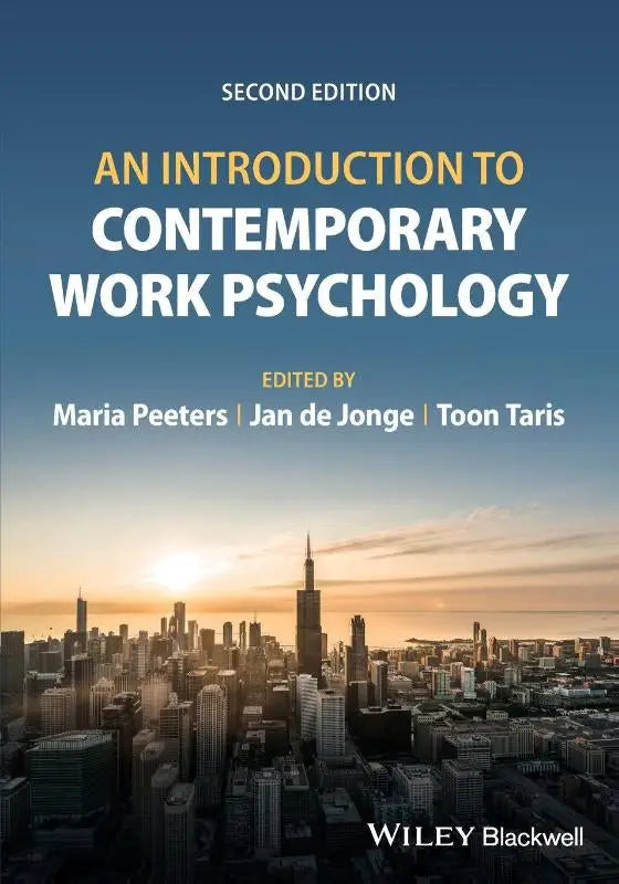 Het boekcover voor an introduction to contemporary work psychology tweede editie door maria peeters jan de jonge en toon taris