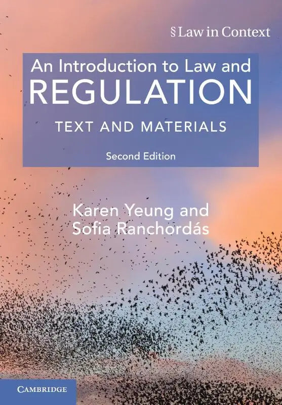 De boekcover van an introduction to law and regulation tekst en materialen tweede editie door karen yeung en sofia ranchordás