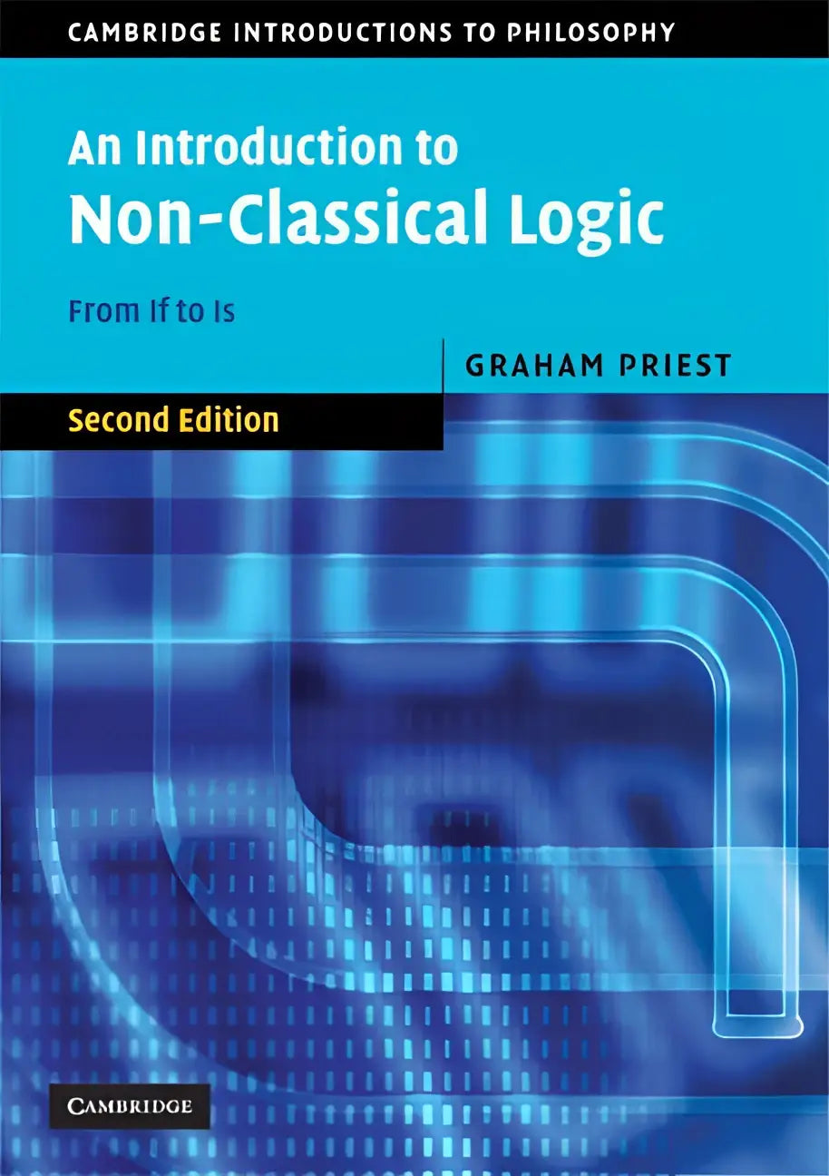 Blauw hardcover boek an introduction to non-classical logic van graham priest over hun relatie tot huidige filosofische kwesties