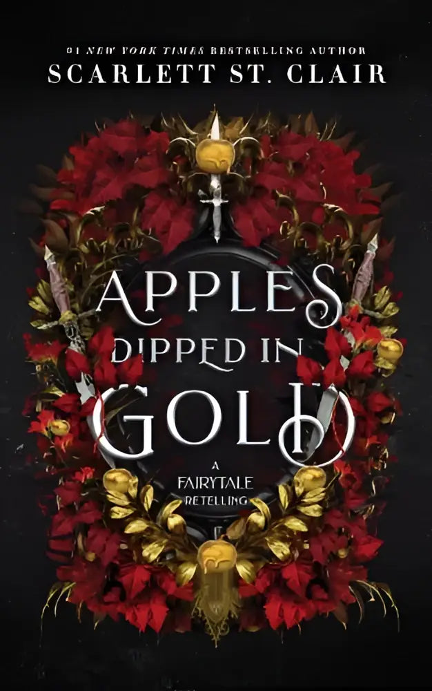 De boekomslag van Apples Dipped in Gold door Scarlett St toont een donkere fae romance in de volwassenfantasy