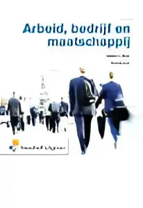 Gedrukte document over sociale zekerheidsrecht met titel arbeid bedrijf en maatschappij en diverse logo’s onderaan