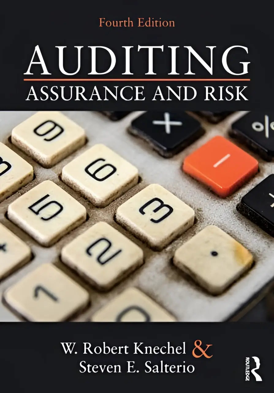 De omslag van de vierde editie van het boek auditing assurance and risk door w met focus op assurance and risk
