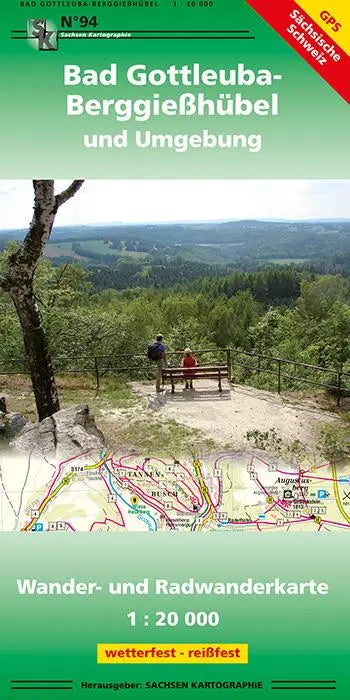 Bad Gottleuba-Berggießhübel und Umgebung 1 : 20 000 - Wander- und Radwanderkarte