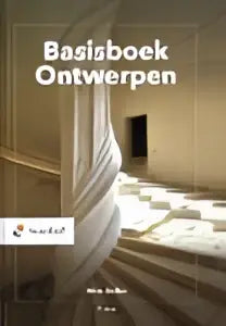 Boek basisboek ontwerpen van wim zeiler met minimalistisch zwart ontwerp en witte tekst over werktuigbouwkundige materialen