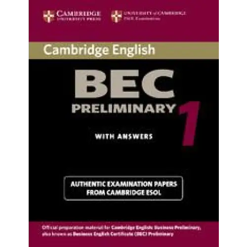 Bec practice tests: cambridge bec preliminary 1 practice tests - bec practice tests: cambridge bec preliminary 1