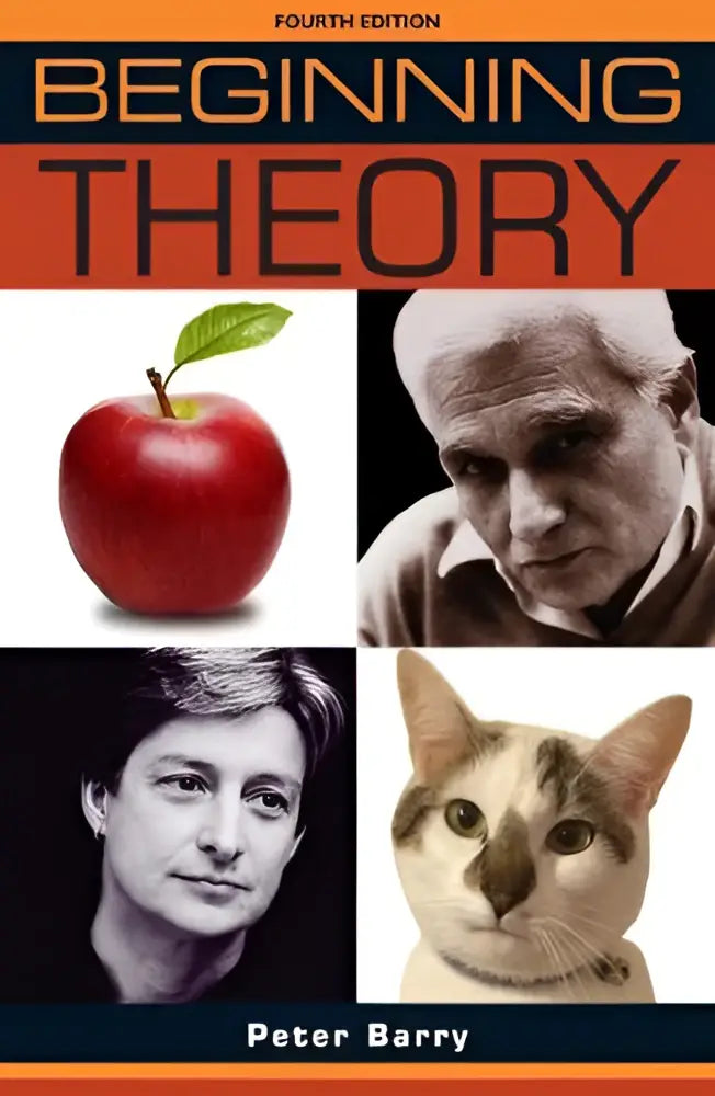 De boekcover van beginning theory door peter barry vierde editie voor introductie in literatuur en culturele theorie