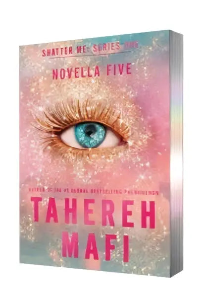 The believe me paperback deluxe limited edition features a turquoise eye on a pink and silver cover with bold magenta text