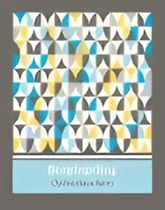 Bespiegeling ed 2 2021 opdrachtenboek havo bovenbouw met herhalend geometrisch patroon van driekhoeken in blauwtinten