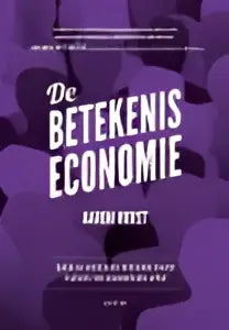 Paars hardcover boek de betekeenis economie door aaron f van scriptum books voor management algemeen