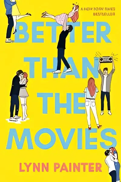 Heldere gele boekomslag better than the movies met blauwe titel en new york times bestseller badge voor swoonworthy tiktok sensation