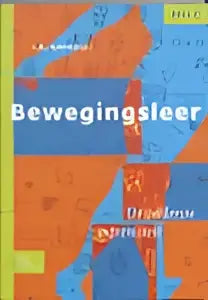Bewegingsleer product met een patroon van het woord bewegingsleer in vet lettertype op een abstracte achtergrond voor hoger onderwijs en tertiair onderwijs door bsl media