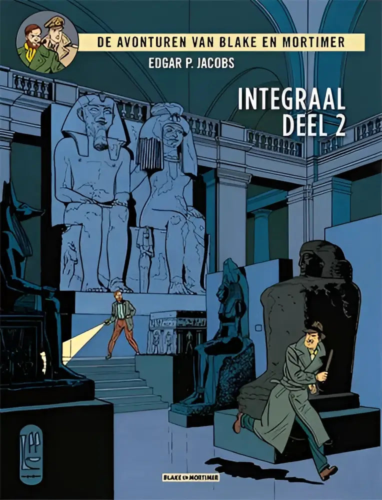 Blue and white illustrated comic book cover integraal deel 2 by edgar p for mortimer integraal collection