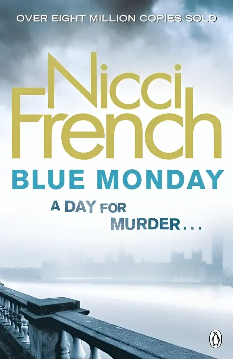 Boekomslag van Blue Monday, a Day for Murder, een spannende moordroman