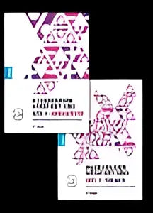 Een set van zes identieke boeken boekhouden voor het hbo deel 1 pakket 4e editie met witte omslagen door chris wijnen en sascha nieuwboer