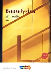 Logo van bouwysien gedrukt op een gele achtergrond voor het product bouwfysica
