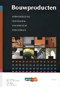 De donker thema website interface toont bouwproducten met productafbeeldingen en tekst over educatieve uitgaven algemeen