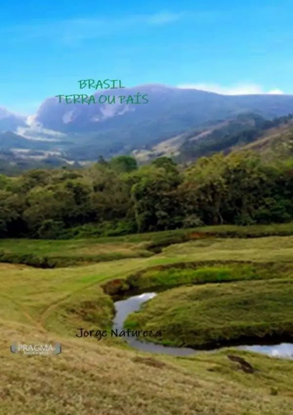 Weelderige groene glooiende heuvels en een kronkelende rivier in brasil terra ou país onder een heldere blauwe lucht