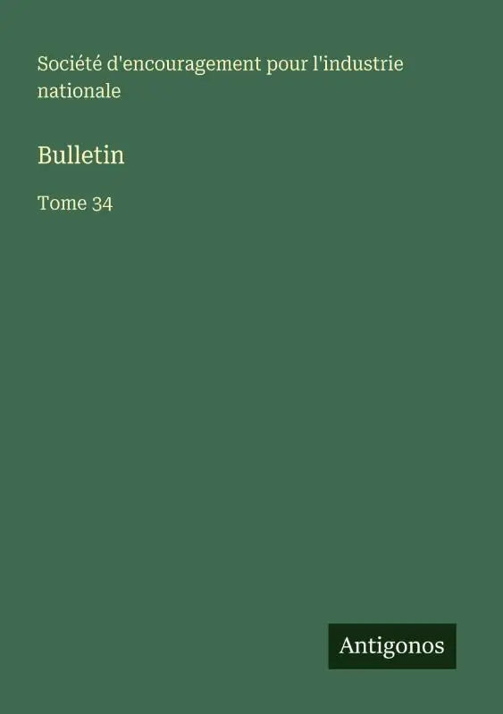 Bulletin - Tome 34