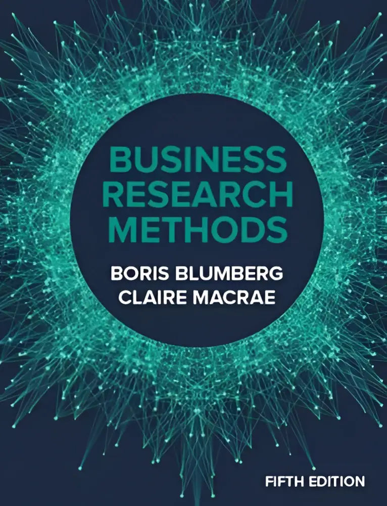 Boekcover van business research methods 5e door boris blumberg en claire macrae voor zakelijke research methods