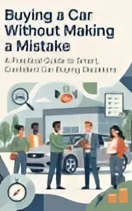 Graphic with the text buying a car without making a mistake illustrating a practical guide to smart car buying decisions