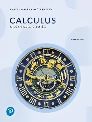 Voorkant Calculus: a complete course 10e editie met gouden klokdesign op lichtblauw