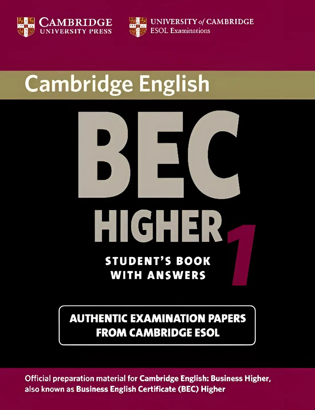 Cambridge bec - higher 1 student’s book + answers - cambridge bec - higher 1 student’s book + answers - boek