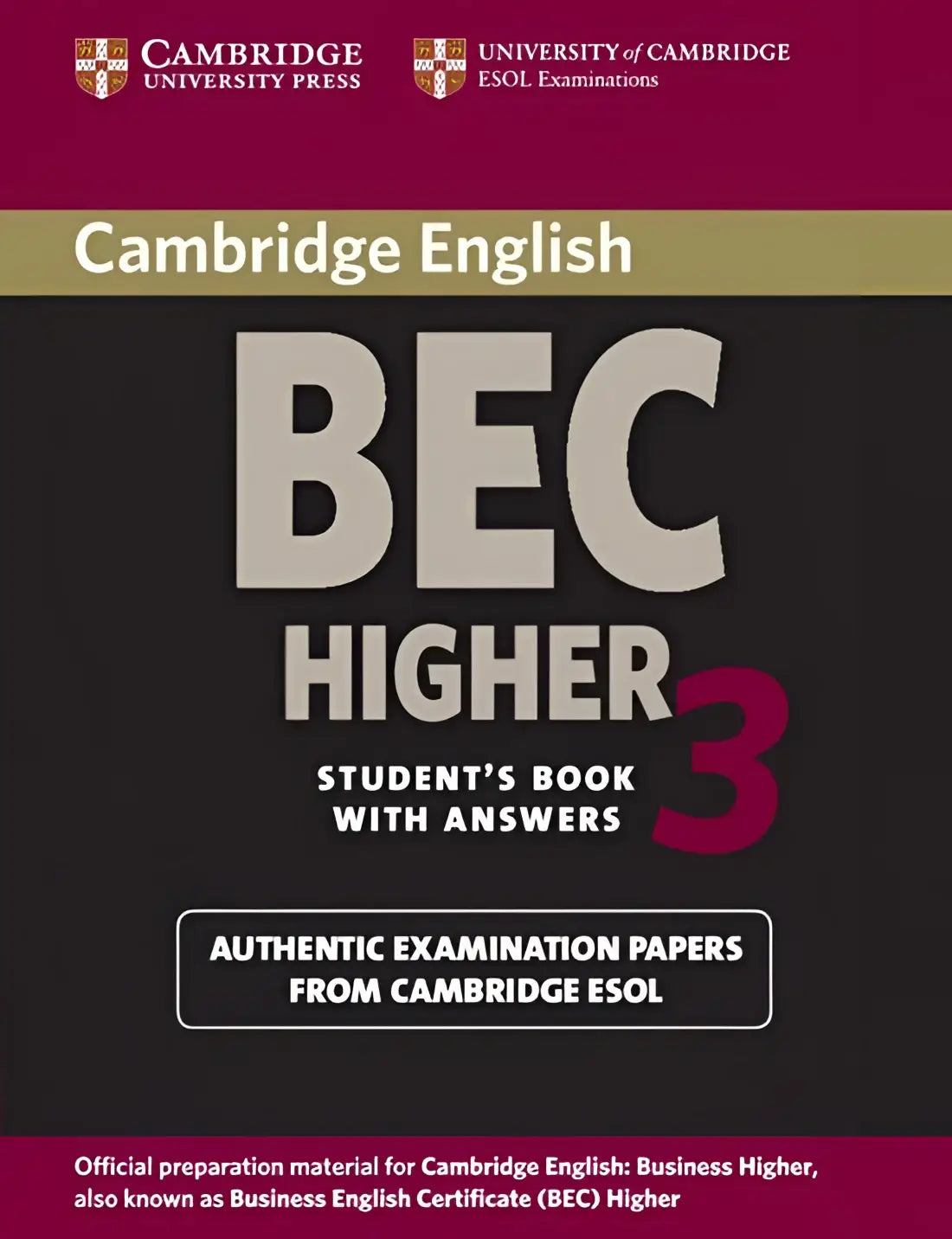 Cambridge bec higher 3 student’s book with answers - cambridge bec higher 3 student’s book with answers - boek